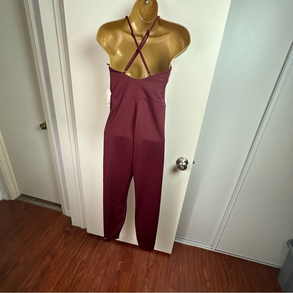 IVL Collection (Revolve) Strappy Stretch Nylon Onesie In Windsor Wine NWT 8 - Picture 6 of 16